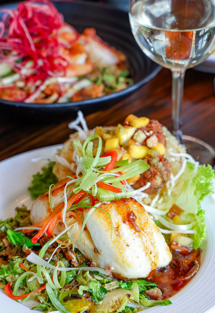 Wing Ginger Midlothian Virginia oven roasted seabass rockfish